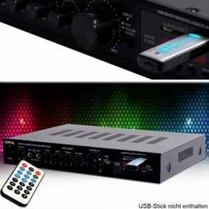 Hifi Receiver Verstärker Bluetooth Fernbedienung USB SD Karaoke Musik Anlage MP3 - Bild 1 von 5