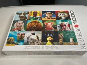 Eurographics Funny Animals 1000 Piece Jigsaw Puzzle New Sealed - Picture 1 of 4