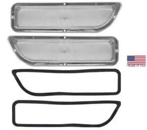Trim Parts Clear Parking Light Lens Set For 1962-1966 GMC Pickup Trucks - Picture 1 of 6