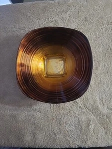 Vintage Hand Blown Copper Brown Glass Bowel - Picture 1 of 4