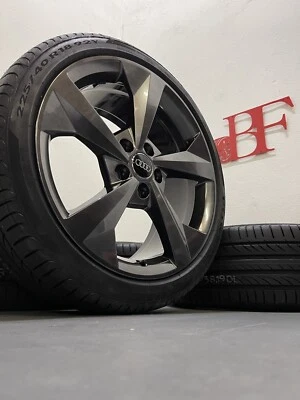 Original Audi 18 Zoll Felgen A3 S3 YSommerreifen Räder 8Y0601025J Chrome Shadow - Bild 1 von 4