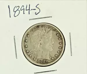1894-S Barber Quarter : Extra Fine XF Details - Picture 1 of 2