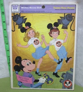MICKEY MOUSE CLUB frame tray puzzle Mousketeers 1970s director TV show 4533B - Picture 1 of 1