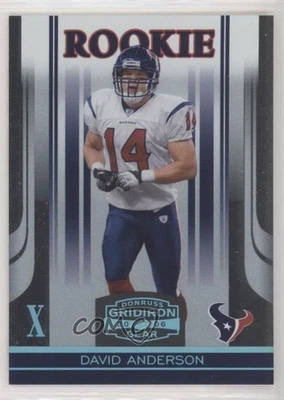 2006 Donruss Gridiron Gear Platinum X's /25 David Anderson #128 Rookie RC - Image 1 of 2