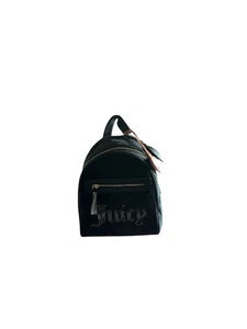Juicy Couture Liquorice Big Spender Backpack Puffy Hearts - Picture 1 of 12