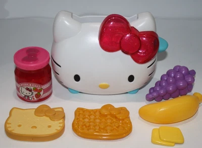 Juego de tostadora Hello Kitty comida gofre tostadas jalea mantequilla Sanrio pieza de juguete 2014 Foto 1 de 4