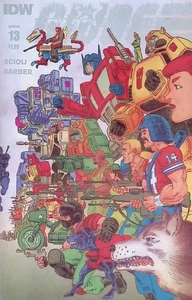 Transformers Vs. G.I. Joe #13 Cvr B (2016, IDW) CASI COMO NUEVO - Tom Scioli - Imagen 1 de 2