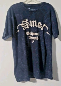 Herren SMET Hemd 100% Baumwolle Original Marke Schwarz & Grau - Bild 1 von 5