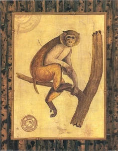T  Brock West Indies Monkey I and 2 Set of 2 11x14 in - Picture 1 of 2