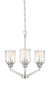 Designers Fountain 96383 Drake 3 Light 19"W Chandelier - Nickel - Picture 1 of 1