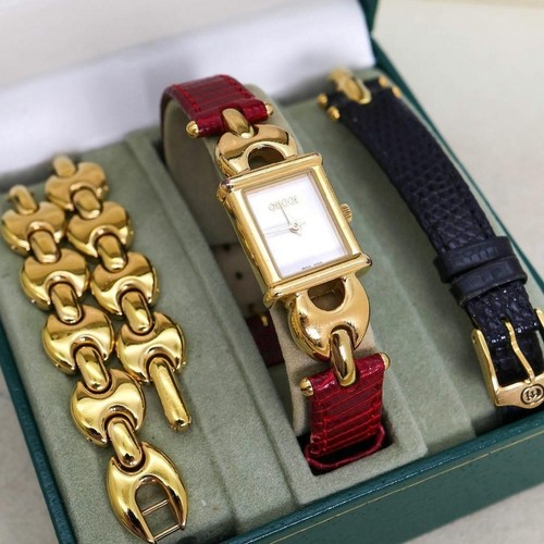 Gucci Orologio Quarzo Uomo 1800L Vintage 1628 Acciaio Inox U Buone Condizioni