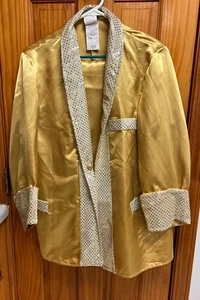 Gold Elvis Presley Tuxedo Suit Adult medium Rubies Halloween Costume -altered - Picture 1 of 15