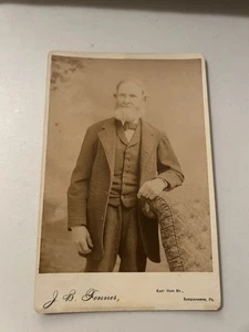 Foto antigua victoriana americana caballero “Norman Nye” CDV Susquehanna PA 1900s - Imagen 1 de 7