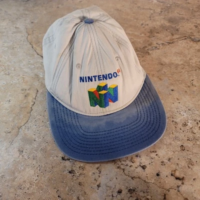 VINTAGE NINTENDO 64 EMBROIDERED LOGO SNAPBACK HAT - Image 1 of 4