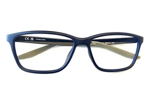 Nike Eyeglasses 7118 413 Matte Navy Blue Square Full Rim 57-14-140 - Picture 1 of 3