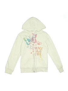SO Girls Ivory Zip Up Hoodie 7 - Picture 1 of 2