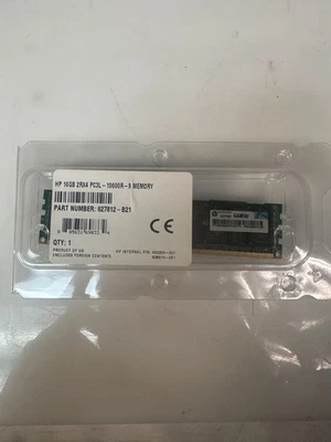 HP 16GB PC3L-10600R RDIMM 627812-B21 632204-001 628974-081 HPE Server Memory RAM - Image 1 of 2