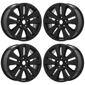 17" Subaru Outback Gloss Black wheels rims Factory OEM set 68824 - Picture 1 of 8