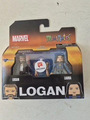 Marvel Logan X-23 Wolverine Hugh Jackman Mini Mates Walmart Exclusive Set  — 第 1/4 张图片