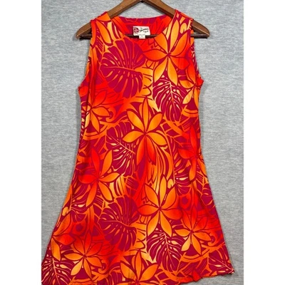 Hilo Hattie Hawaii Womens Dress XL Sleeveless Floral Aloha Made in USA - Image 1 of 4