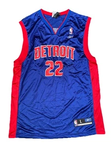 Detroit Pistons Vintage Y2K Reebok NBA Basketball Jersey Size Large - Picture 1 of 17
