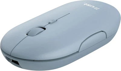 Puck Mouse Wireless Ricaricabile, Bluetooth O 2.4 Ghz Con Mini Ricevitore USB, S - Immagine 1 di 4