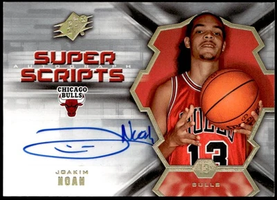 2007-08 SPx #SS-JN Joakim Noah Super Scripts Rookie Auto E1 Foto 1 de 2