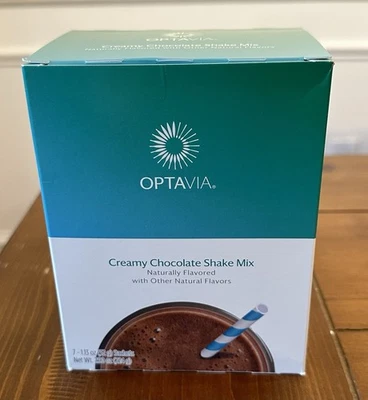 Optavia Creamy Chocolate Shake Mix 7 Servings Medifast Diet Expire 4/2026 - Image 1 of 4