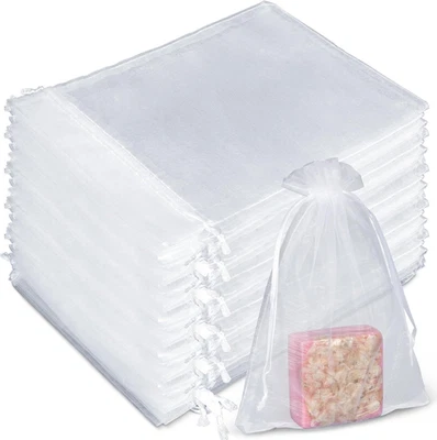 50 Organza 肥皂袋用于包装 - Organza 礼品袋 5X7 自制肥皂 Wed — 第 1/4 张图片