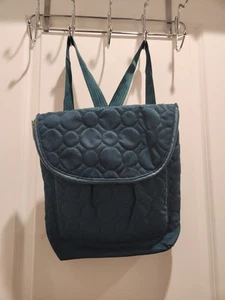 Thirty One Vary You Backpack Purse Quilted Teal Green Bag - Picture 1 of 10