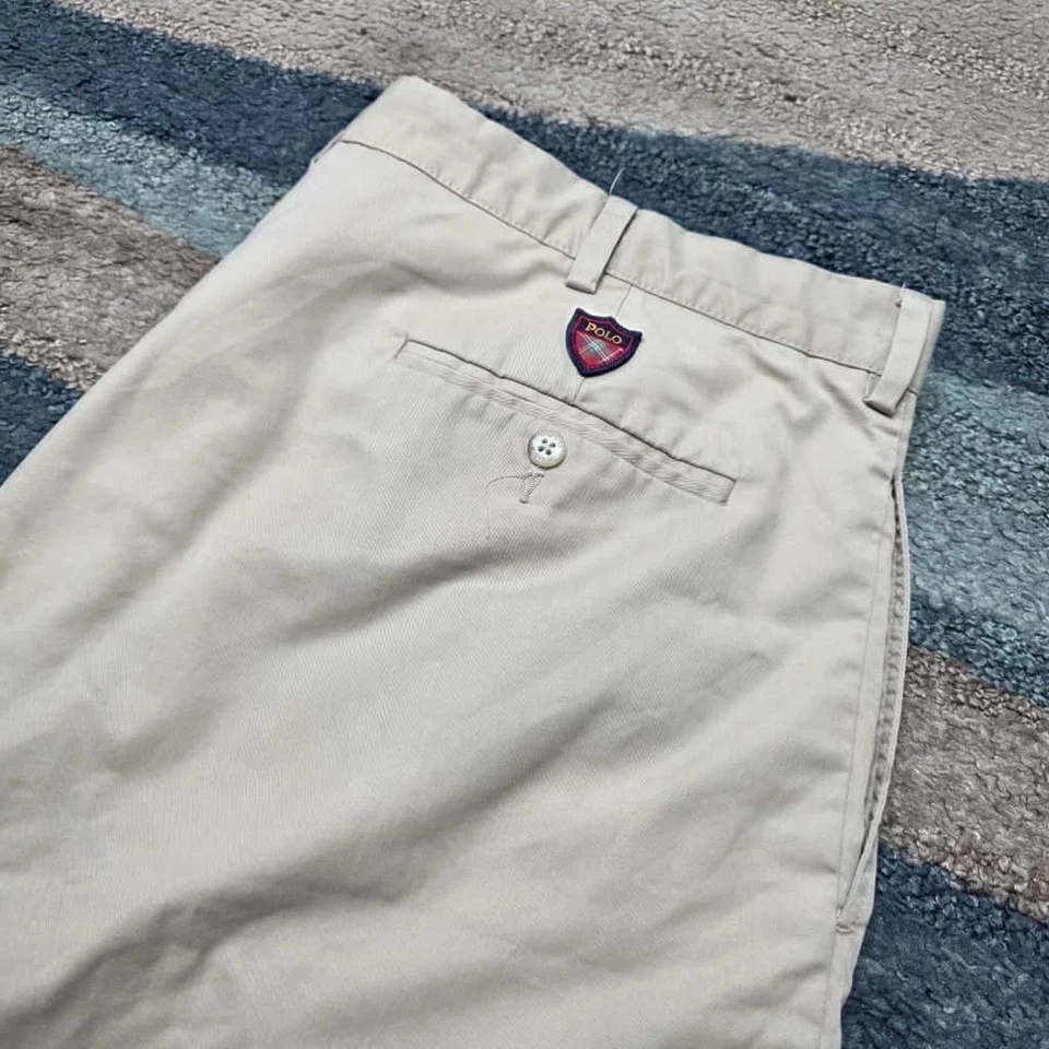 Vintage 90's Polo Golf Ralph Lauren Shorts Size 40 Khaki - Image 1 of 4