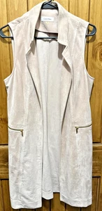Stylish Calvin Klein Sleeveless Blazer Vest - Size 10 - Picture 1 of 4