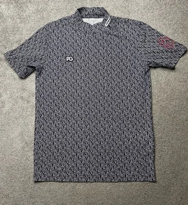 Pearly Gates Love Golf Shirt Print Lightweight Stretch Mens 5 PG4MG 89 - Picture 1 of 11