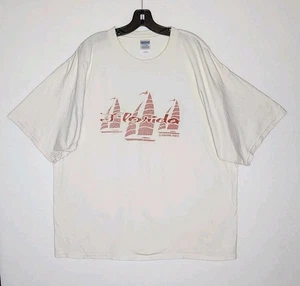 T-shirt vintage Florida Sunshine State grafica bianca uomo 2XL - Foto 1 di 7