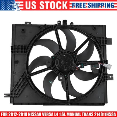 Radiator Cooling Fan For 2012-2019 Nissan Versa 2014-2019 Versa Note Micra 1.6L - Image 1 of 4