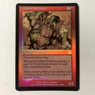 MTG Goblin Crowd Chase Foil English ONS Card NM - Image 1 of 4