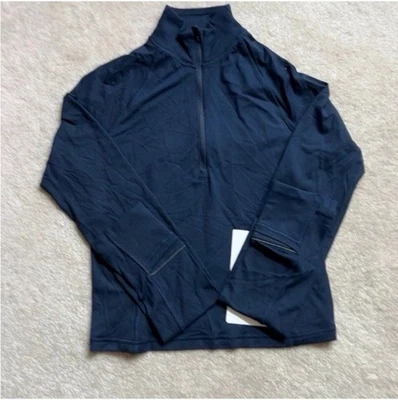 7-17 NWT Size XS/4 Lululemon It'S Rulu Run Cropped Half Zip TRNV - Image 1 of 4