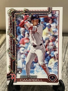 Kristian Campbell RC 2025 Topps Holiday H130 Boston Red Sox - Bild 1 von 2