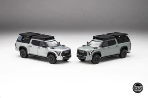 DiecastTalk Exclusive 1/64 Toyota Tundra TRD PRO Lunar Rock CHASE AND REGULAR - Foto 1 di 3