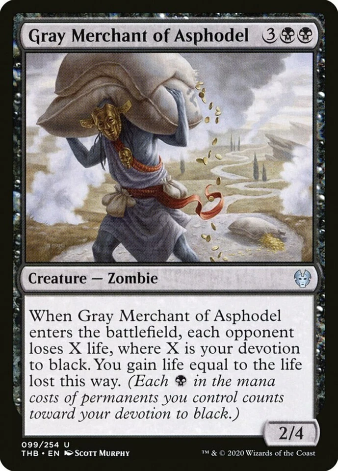 GRAY MERCHANT OF ASPHODEL NM Theros From Beyond MTG Black - Unc - Image 1 of 1