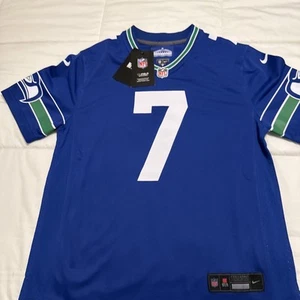 Seattle Seahawks Throwback NFL On Field Nike Geno Smith Jersey Youth M NWT - Picture 1 of 8