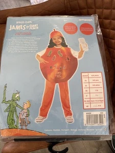 Kids Roald Dahl James & Giant Peach Dress Up Outfit Childs Age 4-6 Years -Amsan - Picture 1 of 8