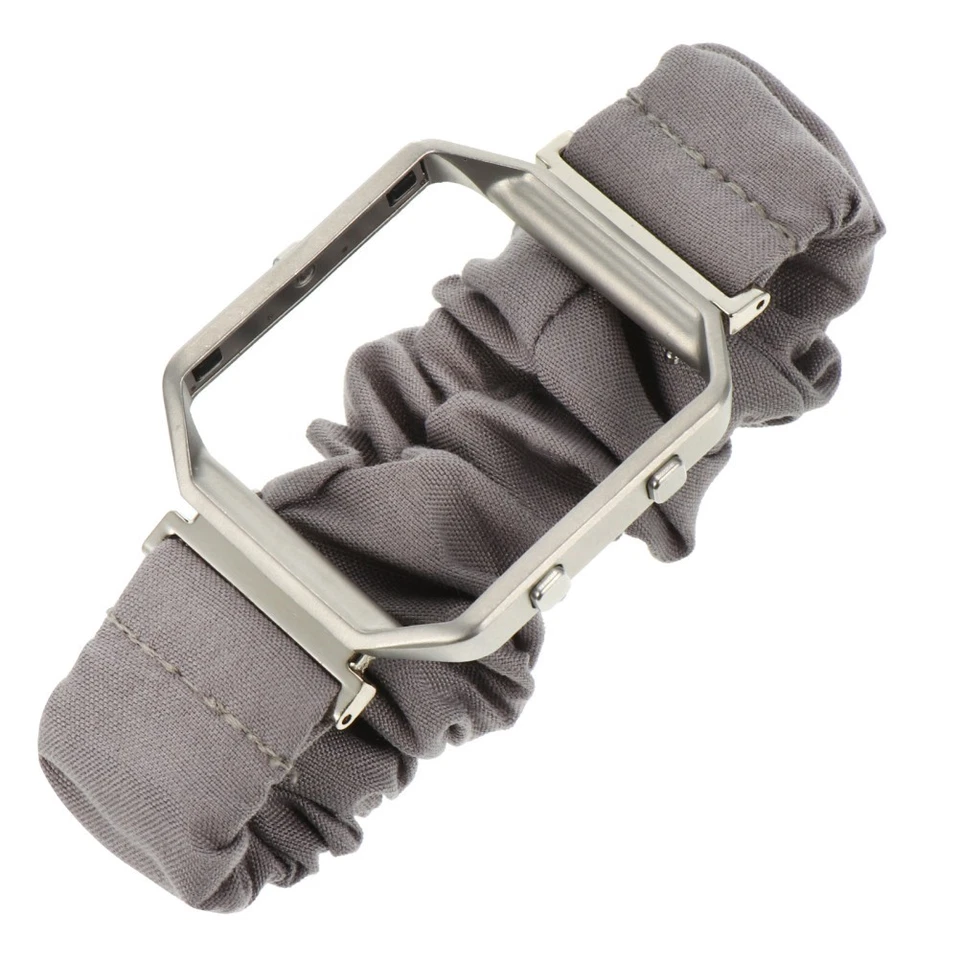 Stoffuhr-Ersatzarmband mit Rahmen, kompatibel mit Fitbit Blaze - Bild 1 von 4