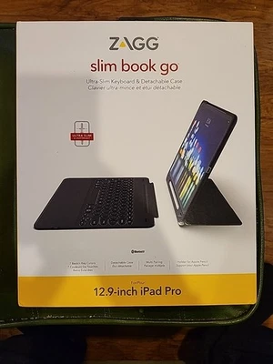 ZAGG Slim Book Go Keyboard for 12.9" Apple iPad Pro 2018 Black - Image 1 of 3