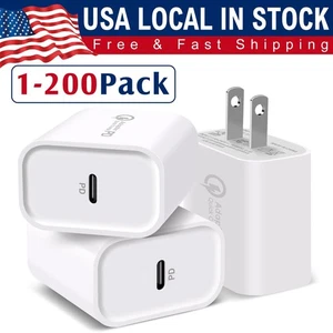 20W Fast Charger PD Type C Wall Charger For iPhone 14 13 12 11 X XS XR Wholesale - Picture 1 of 14