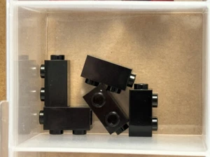 LEGO Parts - Black Brick 1 x 1 x 1 2/3 with Studs on Side - No 32952 - QTY 5 - Picture 1 of 1