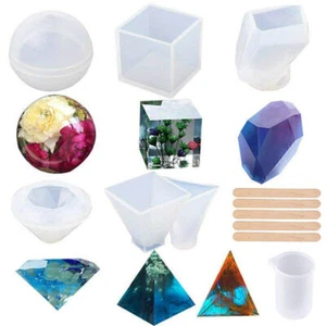 6 STÜCK RESIN GIEßHARZ SILIKONFORM GIEßFORM FORMEN DIY HARZ SCHMUCK ANHÄNGER DE - Bild 1 von 2