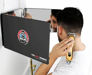 The 360 Mirror - 3 Way Mirror for Self Hair Cutting - Adjustable Trifold Barber - Bild 1 von 12
