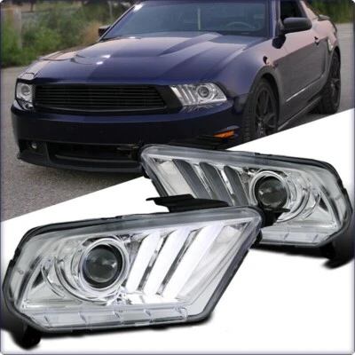 2x SCHEINWERFER HAUPTSCHEINWERFER H1 L E D FÜR FORD MUSTANG USA 2009 - 2015 - Bild 1 von 4