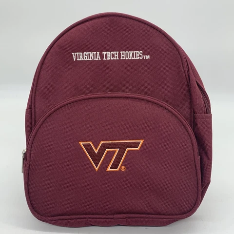 Virginia Tech Hokies NCAA Kids Boys Girls School Mini Backpack Maroon College Cover